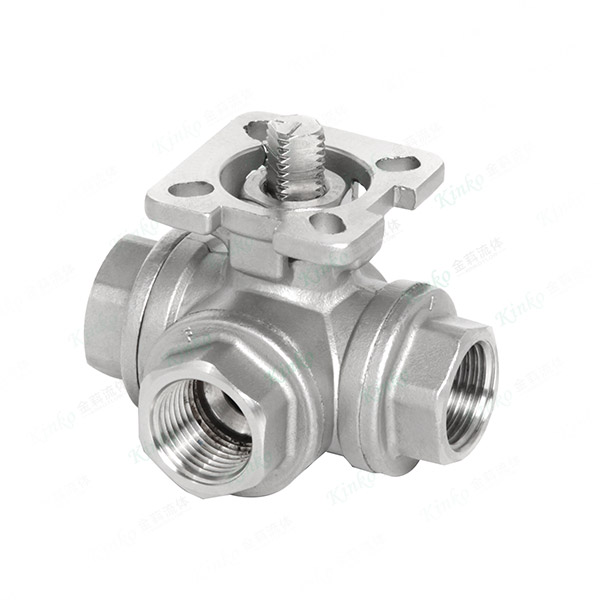 Three-way ball valve