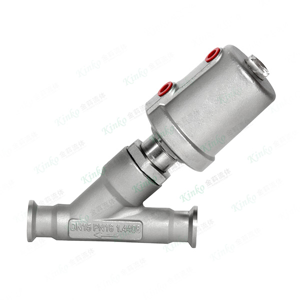 All stainless steel pneumatic quick-loading angle seat valve