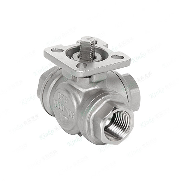 Three-way ball valve