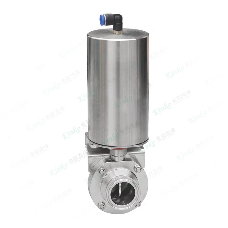 Pneumatic quick-install butterfly valve