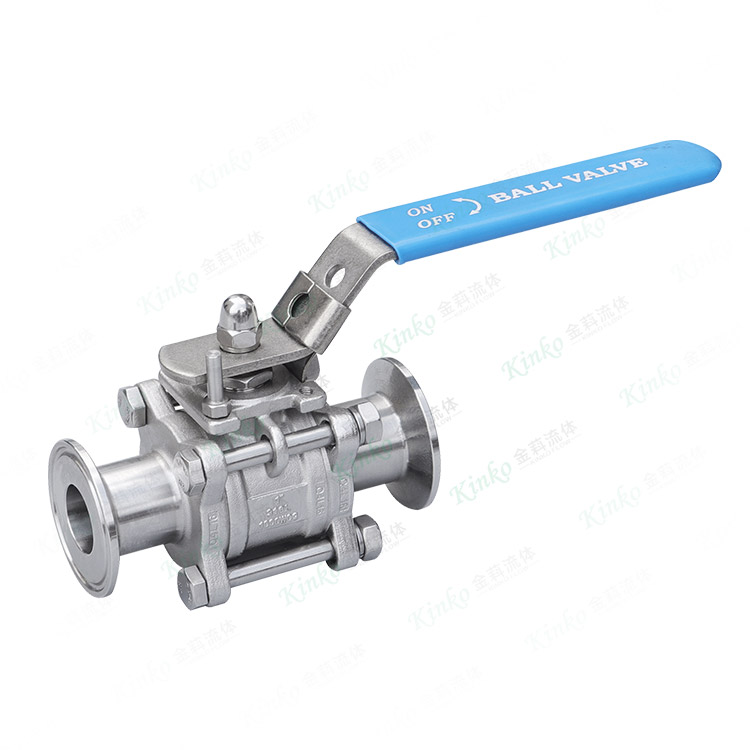 Three-piece quick-loading ball valve
