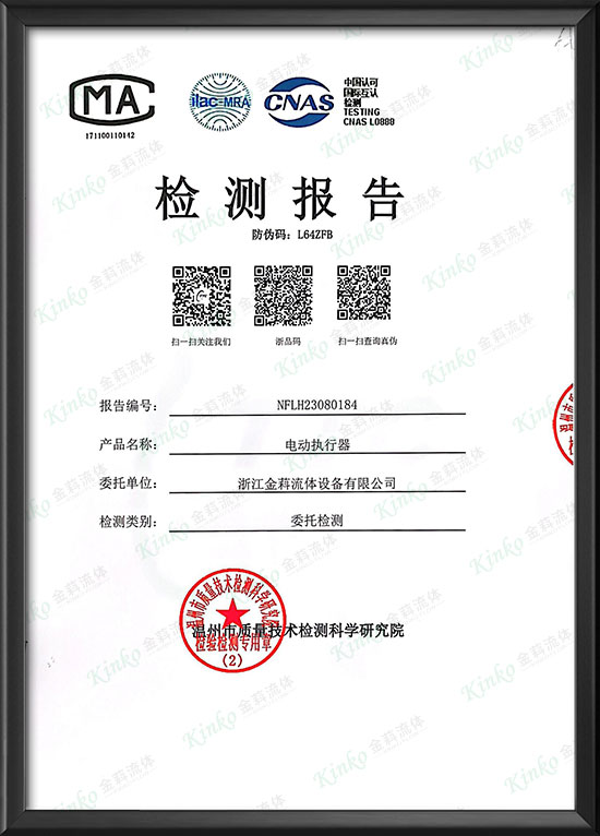 Electric actuator IP68 certification -1