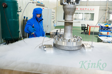 Deep cold test of the product